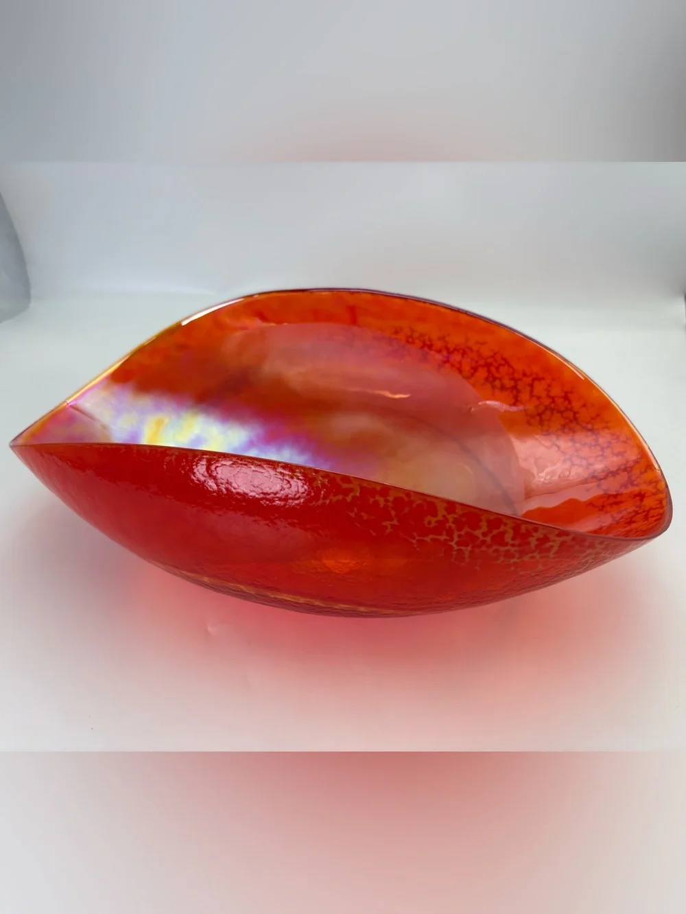 Large Murano Glass Sunset Bowl Crate & Barrel - Made in Italy